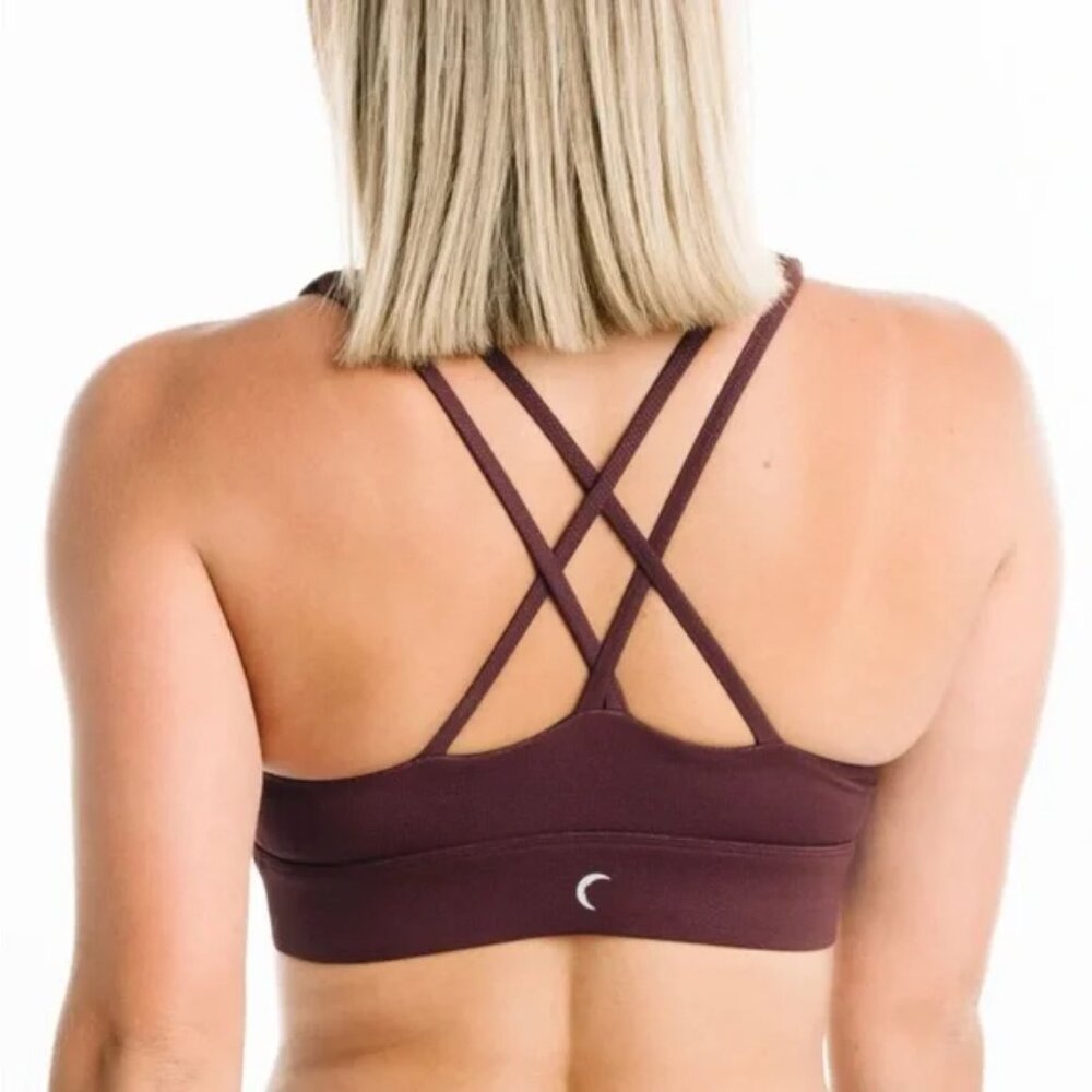 Zyia Fig Vibration Light N Tight Strappy Bra (L)